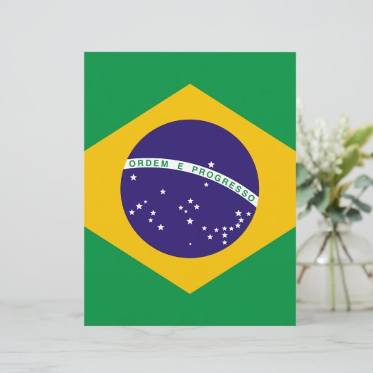 Flag of Brazil (Standing Front)
