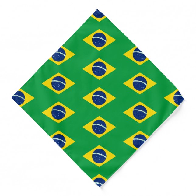 Flag Of Brazil, Adult/Large Bandana (Front)