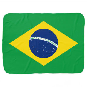 Flag of Brazil Baby Blanket