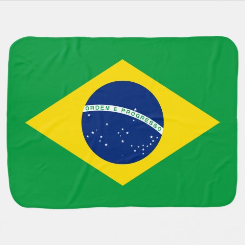 Flag of Brazil Baby Blanket