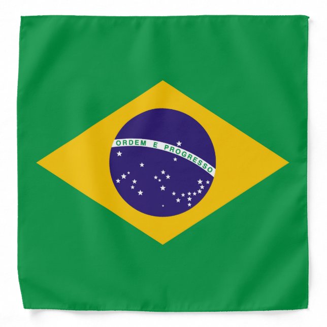 Flag of Brazil Bandeira do Brasil Bandana (Front)