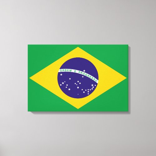 Flag of Brazil Bandeira do Brasil Canvas Print