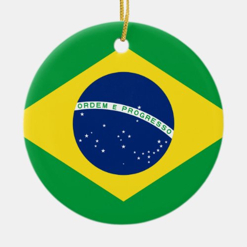 Flag of Brazil _ Bandeira do Brasil Ceramic Ornament