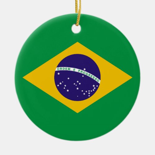 Flag of Brazil Bandeira do Brasil Ceramic Ornament