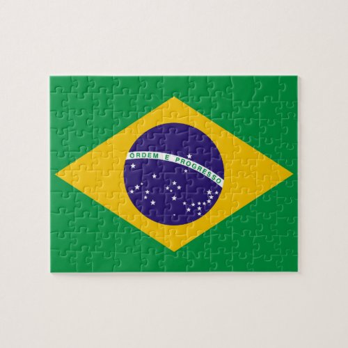 Flag of Brazil Bandeira do Brasil Jigsaw Puzzle