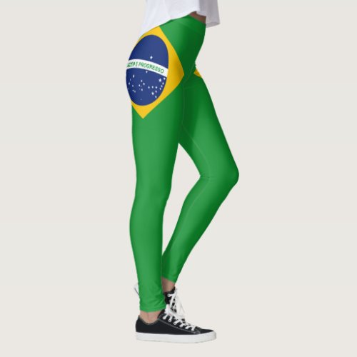 Flag of Brazil Bandeira do Brasil Leggings