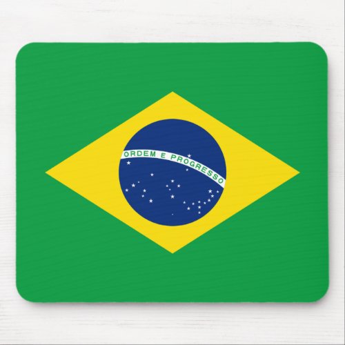 Flag of Brazil _ Bandeira do Brasil Mouse Pad