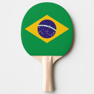 Flag of Brazil Bandeira do Brasil Ping-Pong Paddle