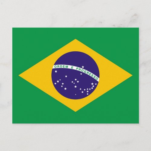 Flag of Brazil Bandeira do Brasil Postcard