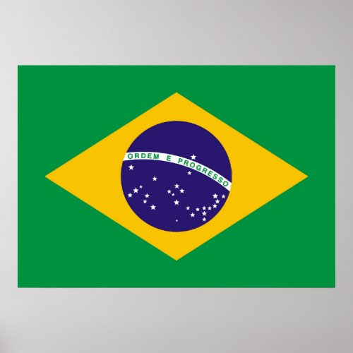 Flag of Brazil Bandeira do Brasil Poster