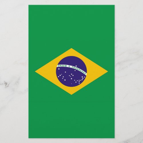 Flag of Brazil Bandeira do Brasil Stationery