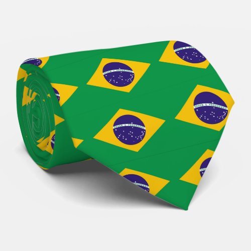 Flag of Brazil Bandeira do Brasil Tie