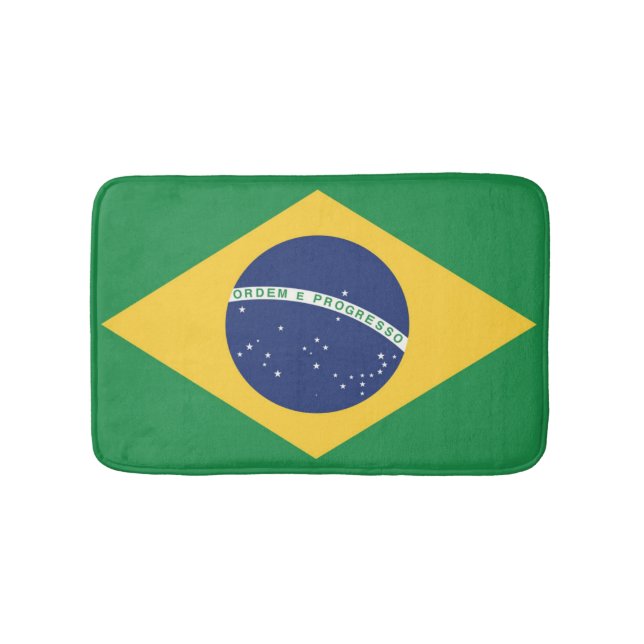 Flag of Brazil Bath Mat (Front)