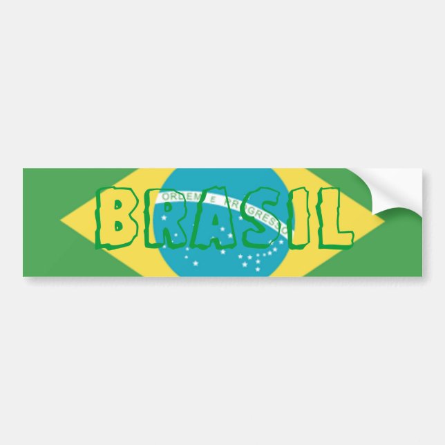 Flag of Brazil Bumper Sticker (Front)