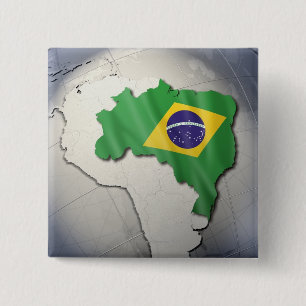 Flag of Brazil Button