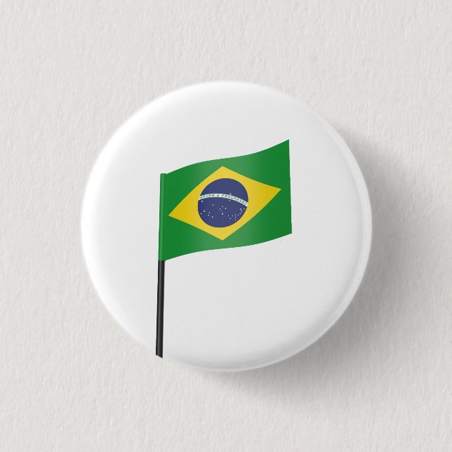 Flag of Brazil Button (Front)
