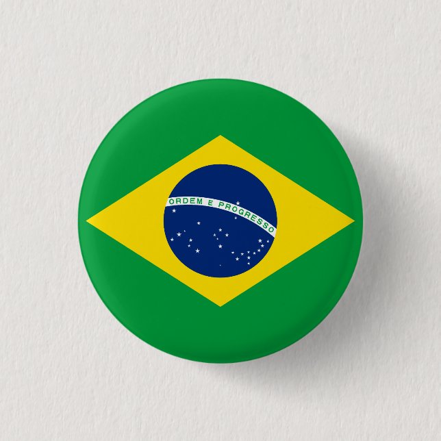 Flag of Brazil Button (Front)