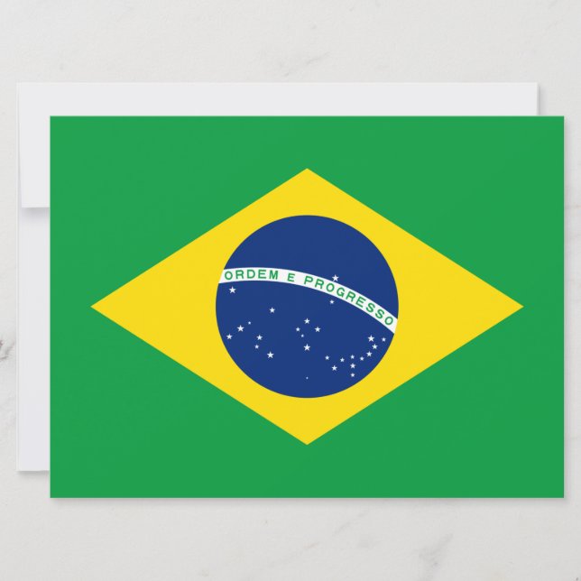 Flag of Brazil Card (Front)