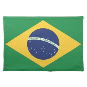 Flag of Brazil Cloth Placemat