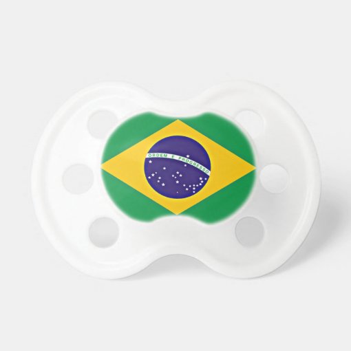 Flag of Brazil custom-designed pacifier | Zazzle