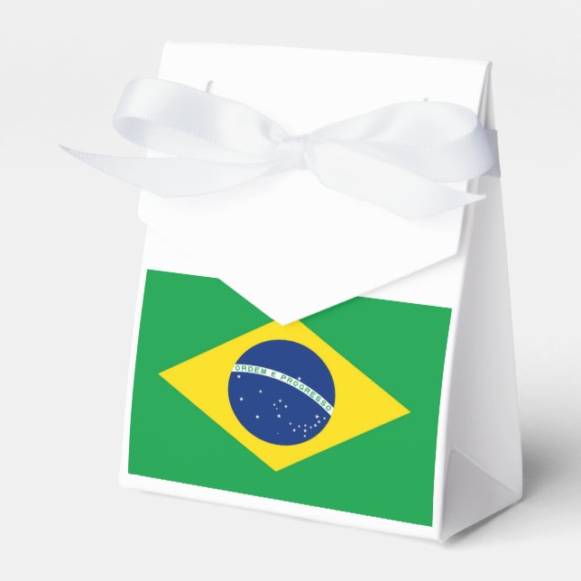 Flag of Brazil Favor Boxes (Front Side)