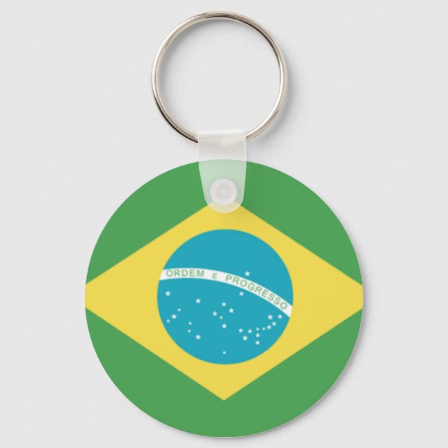 Flag of Brazil Keychain (Front)