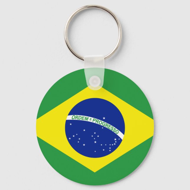 Flag of Brazil Keychain (Front)