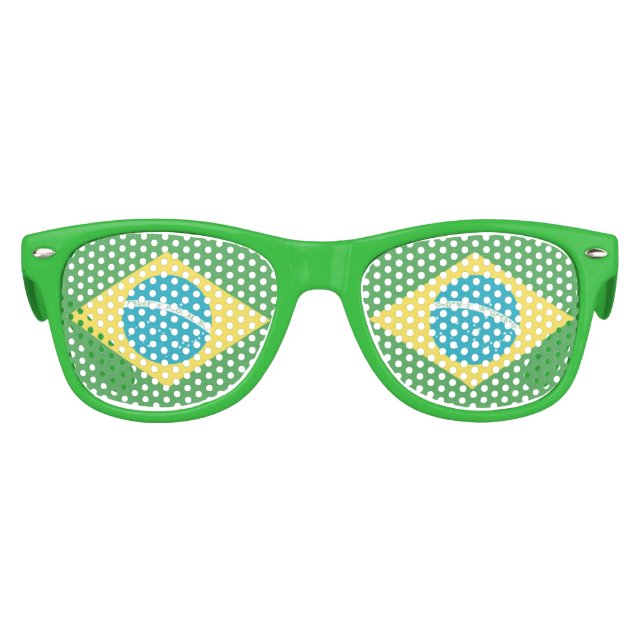 Flag of Brazil Kids Sunglasses (Front)