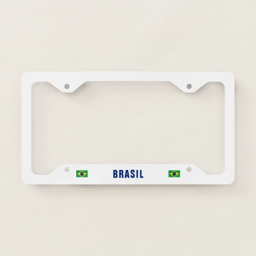 Flag of Brazil License Plate Frame