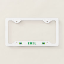 Flag of Brazil License Plate Frame