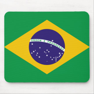 Flag of Brazil Mouse Pad