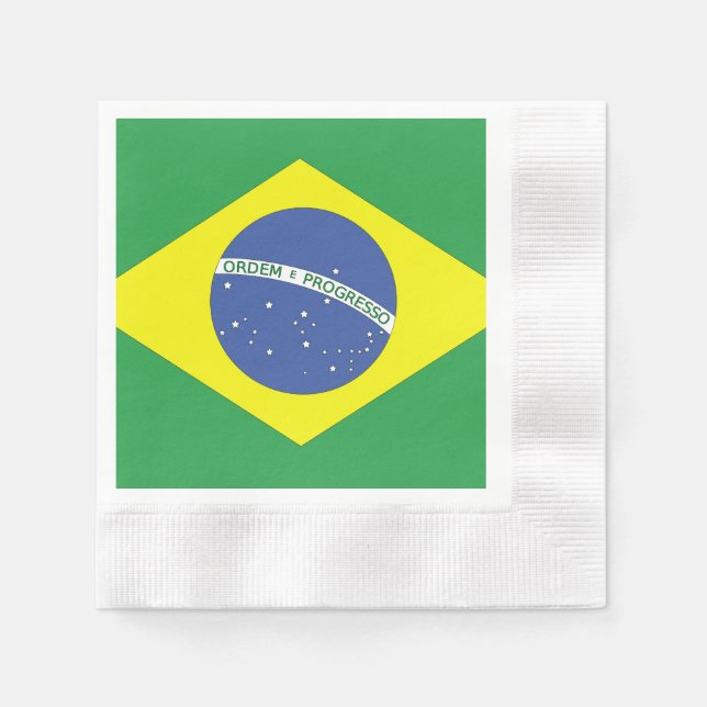 Flag of Brazil Paper Napkins (Front)