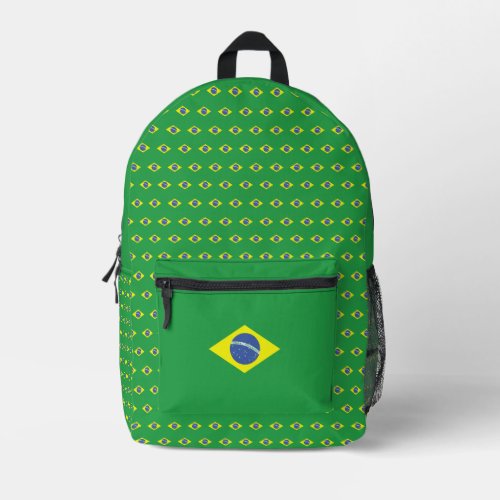 Flag of Brazil Pattern  Mochila Bandeira Brasil  Printed Backpack