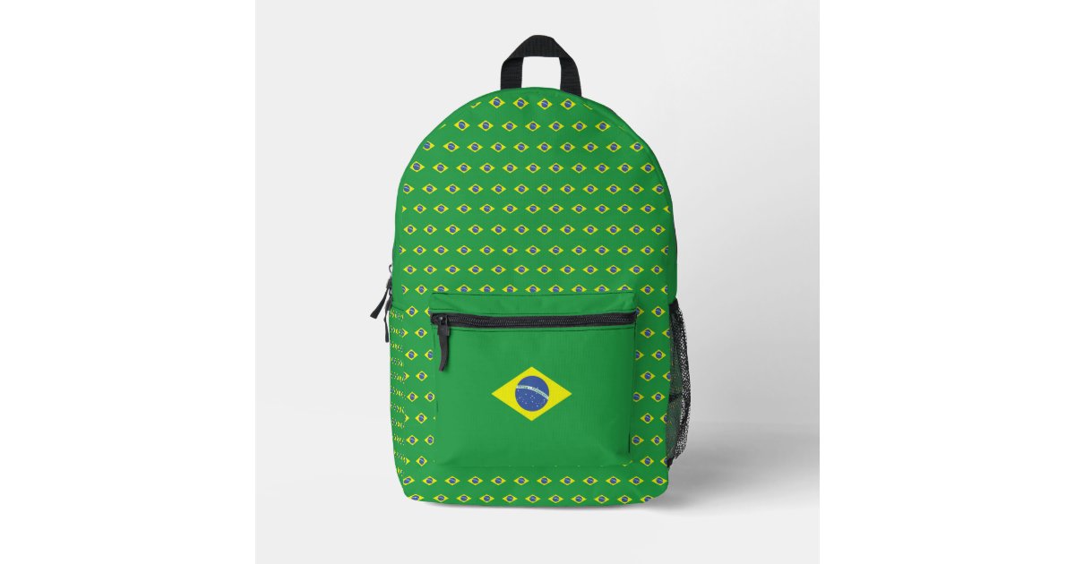 Flag of Brazil Pattern | Mochila Bandeira Brasil | Printed Backpack ...