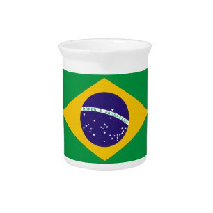 Flag of Brazil Pitcher
