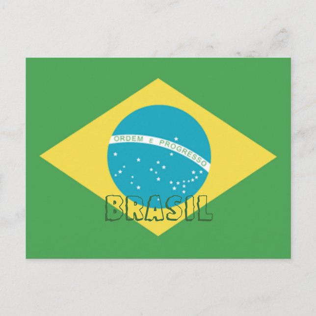 Flag of Brazil Postcard (Front)
