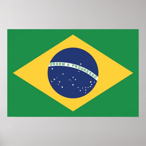 Flag of Brazil Poster