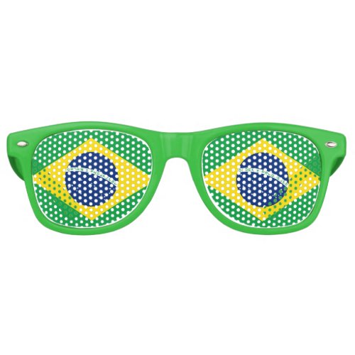 Flag of Brazil Retro Sunglasses