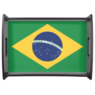 Flag of Brazil Serving Tray