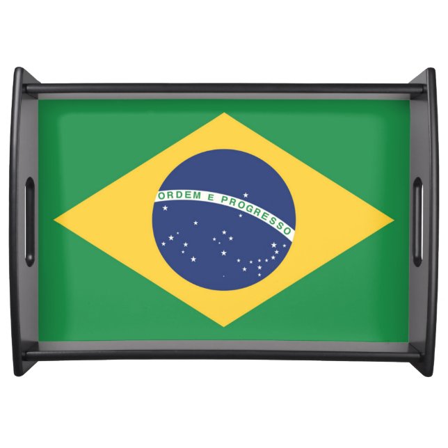 Flag of Brazil Serving Tray (Front)