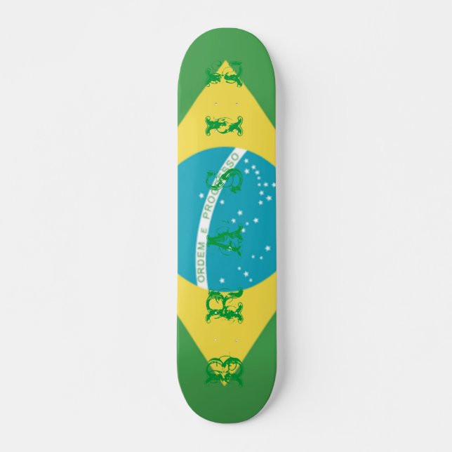 Flag of Brazil Skateboard (Front)