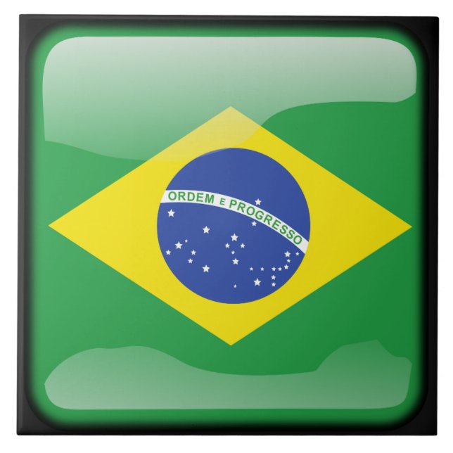 Flag of Brazil Tile (Front)