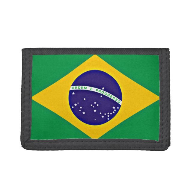 Flag of Brazil Trifold Wallet (Front)