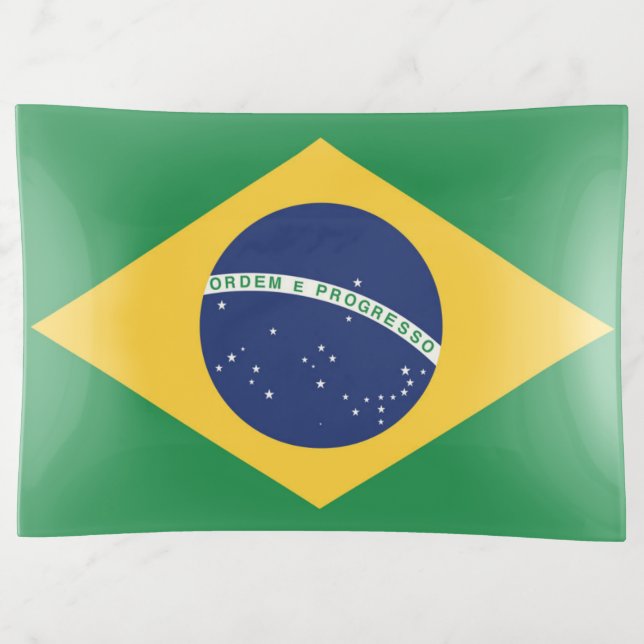 Flag of Brazil Trinket Tray (Front)