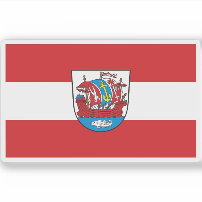 Flag of Bremerhaven, Germany Sticker (Front)