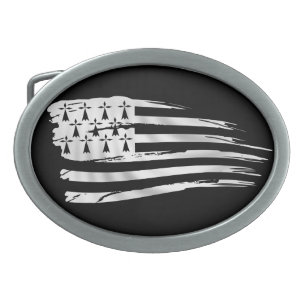 Flag of Bretane, Gwenn ha Of Belt Buckle