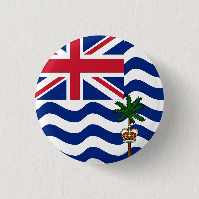 Flag of British Indian Ocean Territory Button (Front)