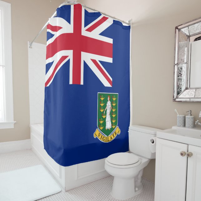 Flag of British Virgin Islands Shower Curtain (In Situ)