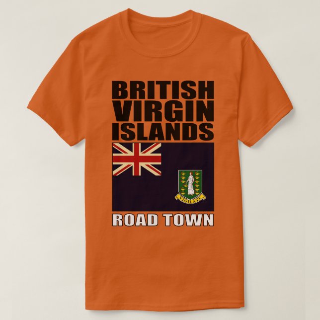 Flag of British Virgin Islands T-Shirt (Design Front)