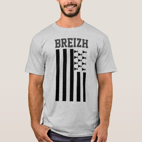 Flag of Brittany France T_Shirt